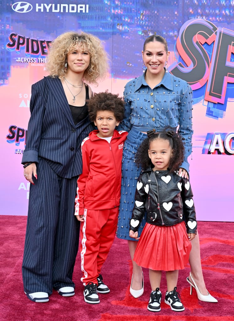 Allison Holker's Kids at Spider-Man: Across the Spider-Verse