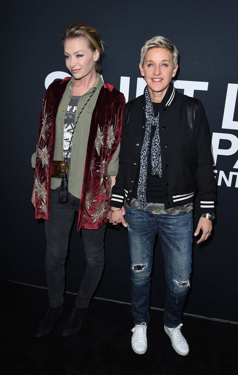 Portia de Rossi and Ellen DeGeneres Proved That Jeans Have a Place on the Red Carpet