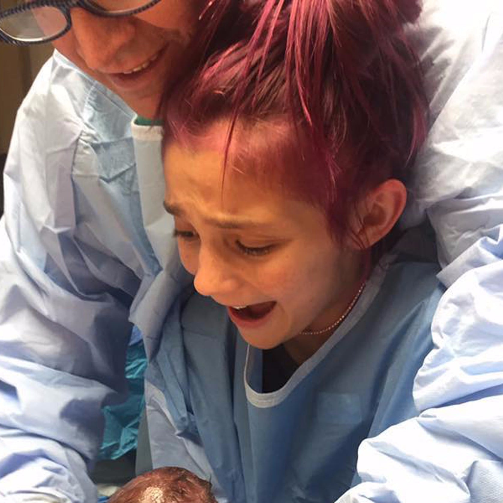Photos Of 12 Year Old Girl Delivering Her Baby Brother Popsugar Family
