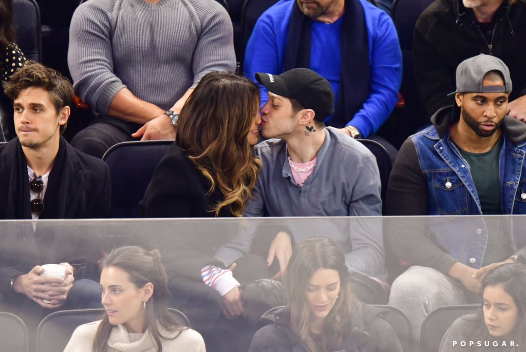 Pete Davidson and Kate Beckinsale Kissing at Hockey Game