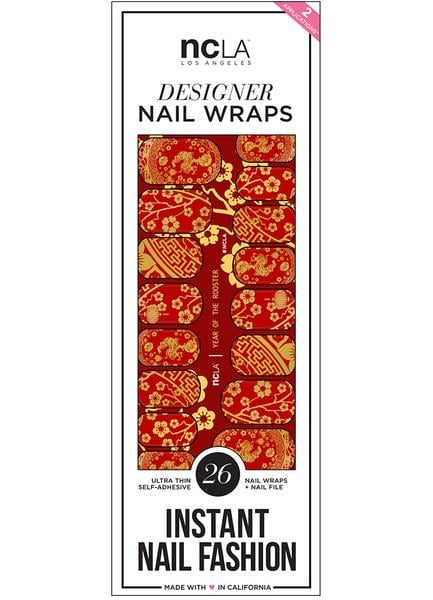 NCLA Chinese New Year Collection Designer Nail Wraps in The Year of the Rooster