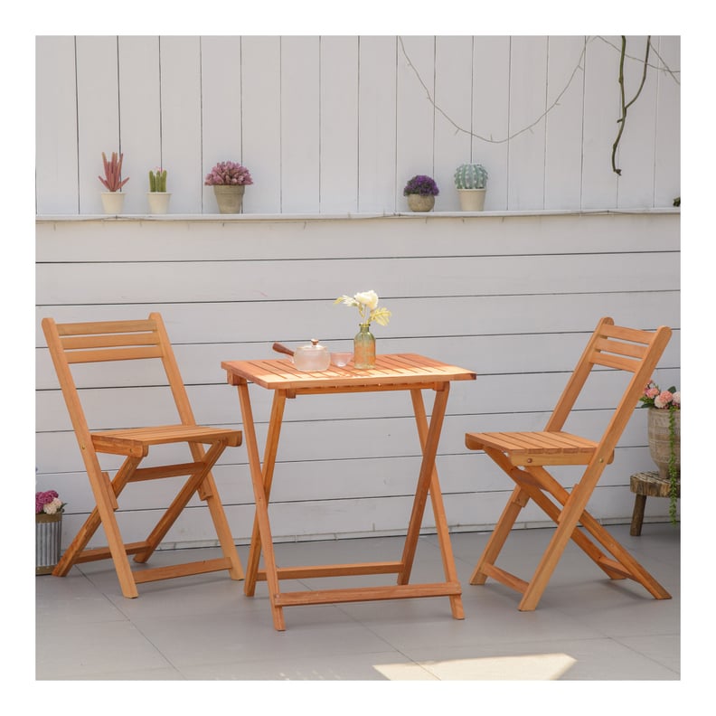 Something Rustic: Outsunny Teak Patio Bistro Set