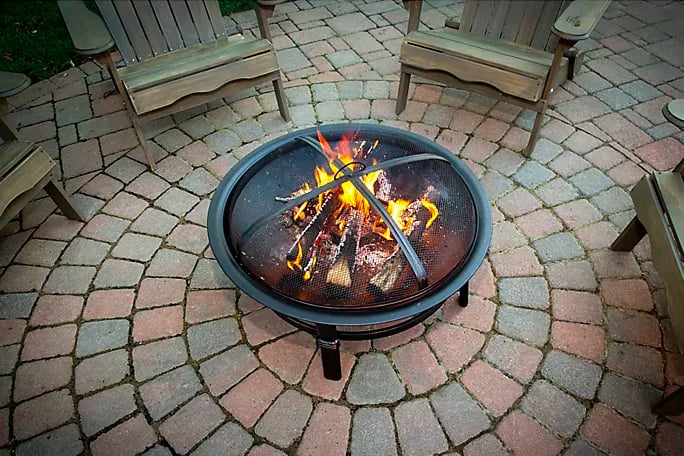 UniFlame Endless Summer Wood Burning Outdoor Fire Pit