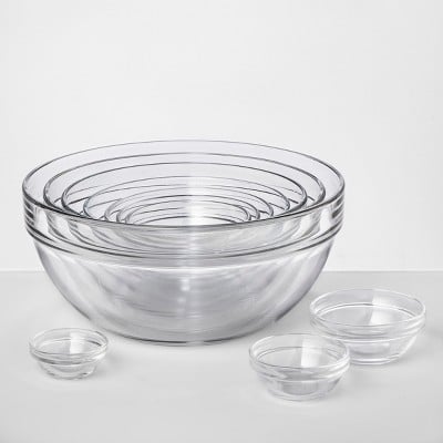 Made By Design Set of 10 Glass Mixing Bowls