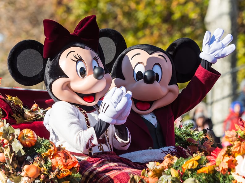 PHILADELPHIA, PA - NOVEMBER 22:  Walt Disney characters Minnie Mouse and Mickey Mouse attend the 99th Annual 6abc Dunkin' Donuts Thanksgiving Day Parade on November 22, 2018 in Philadelphia, Pennsylvania.  (Photo by Gilbert Carrasquillo/Getty Images)