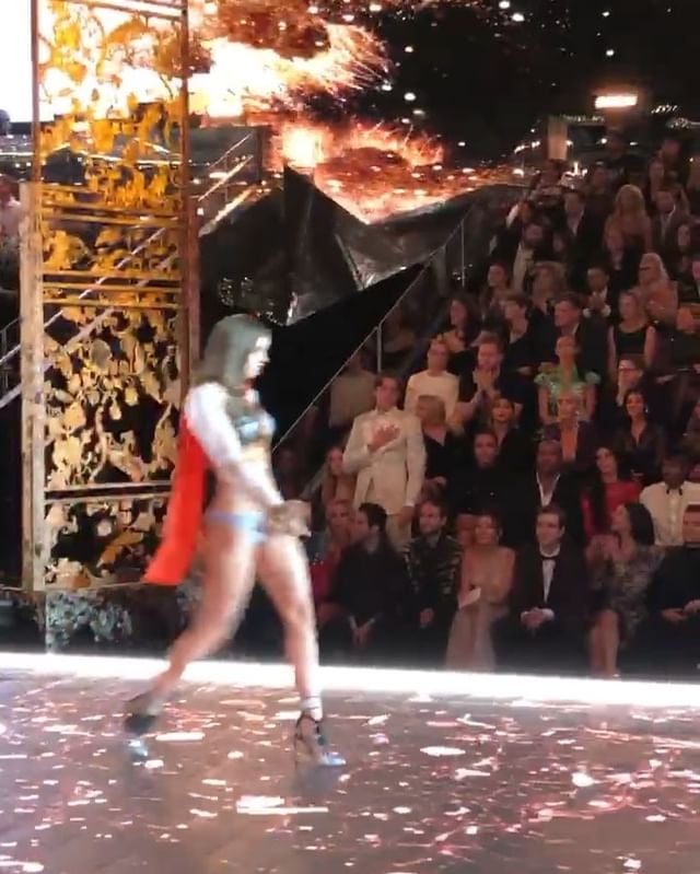 November 2018: Sprouse Supports Palvin at the Victoria's Secret Fashion Show