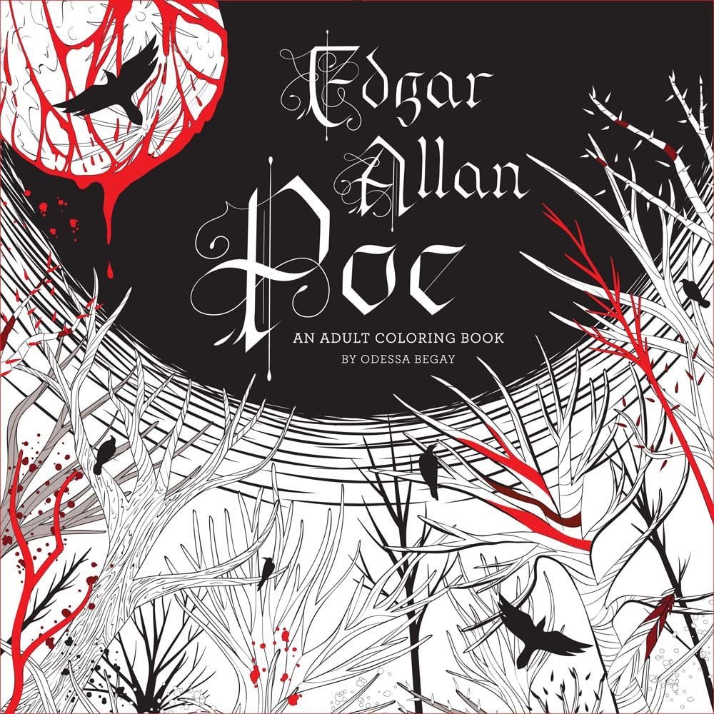 Edgar Allan Poe: An Adult Coloring Book ($10)