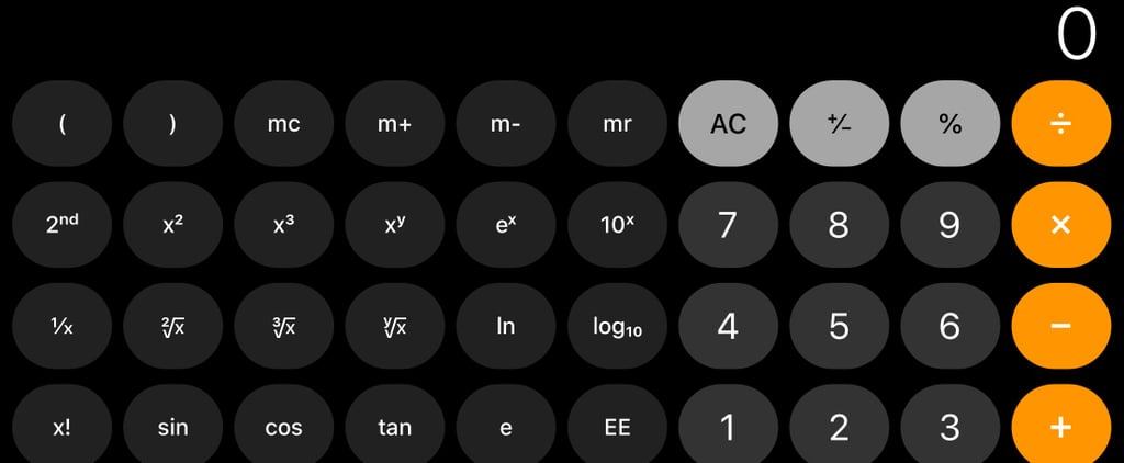 What?! The iPhone Calculator Becomes a Whole New Tool When It's in Landscape Mode