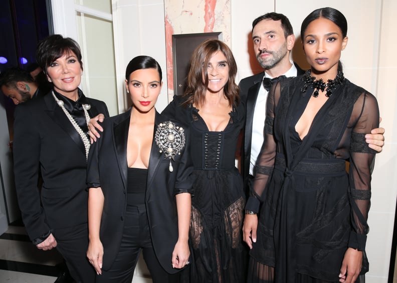 Kris Jenner, Kim Kardashian, Carine Roitfeld, Riccardo Tisci, and Ciara