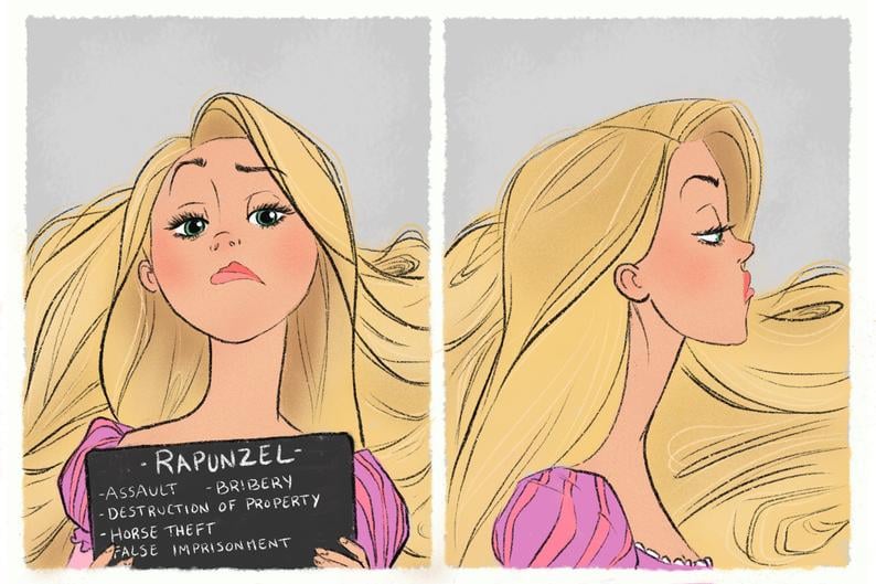 Rapunzel S Mugshot Best Disney Princess Fan Art Popsugar Love Sex