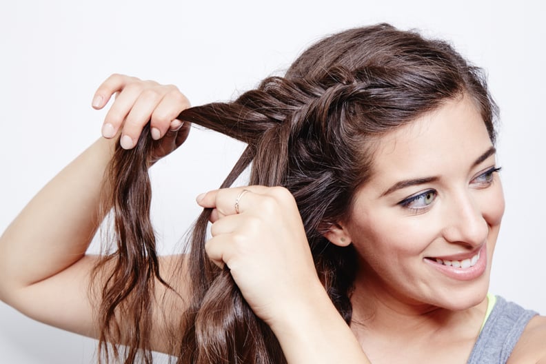 French Fishtail Ponytail: Step 1