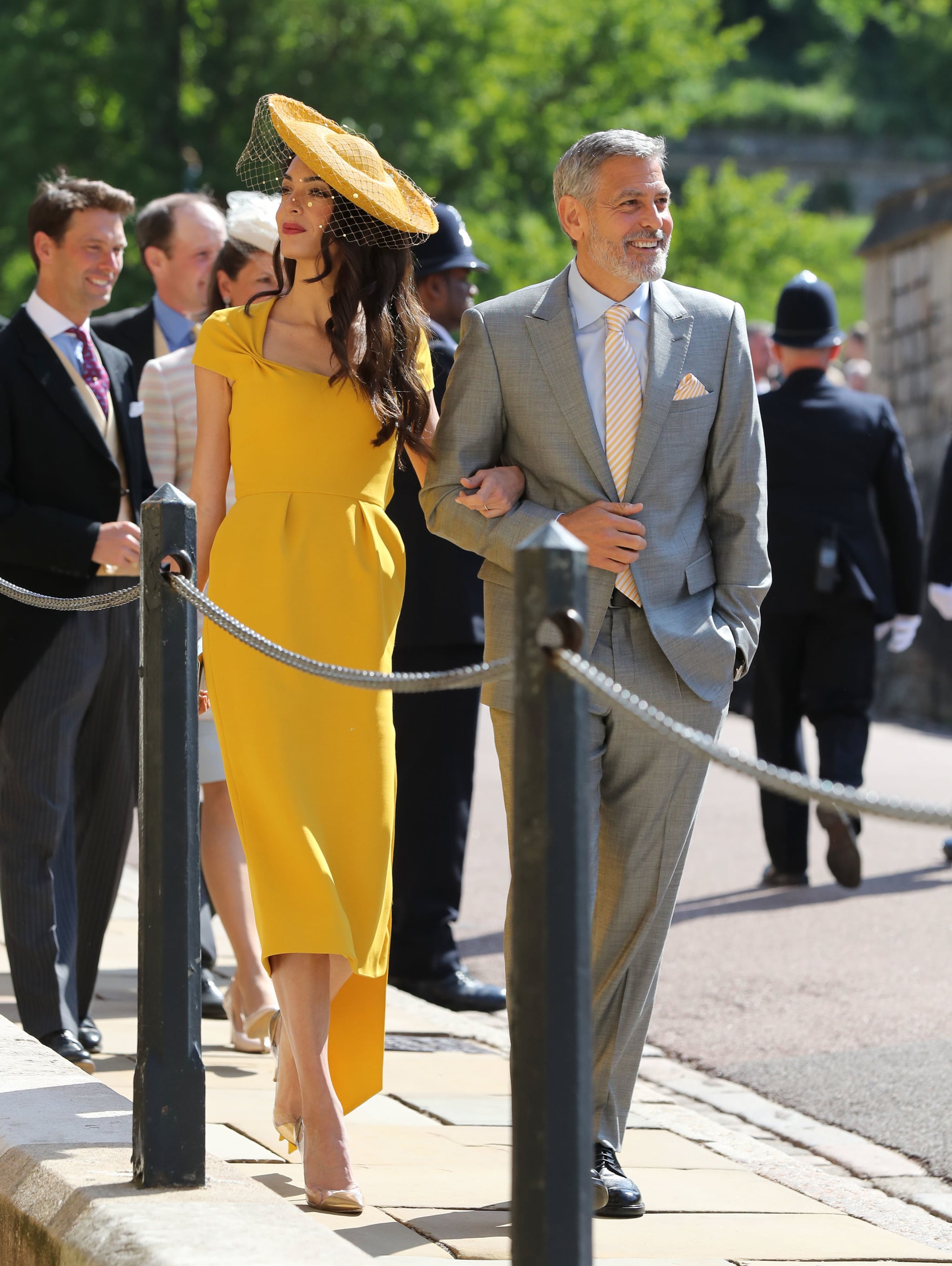 Amal yellow dress deals royal wedding