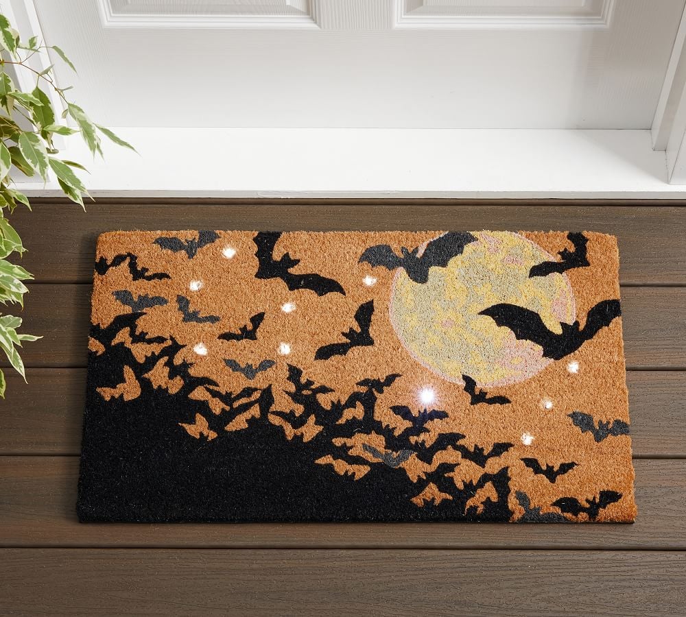 A Fun Light-Up Detail: Bats Light Up Doormat