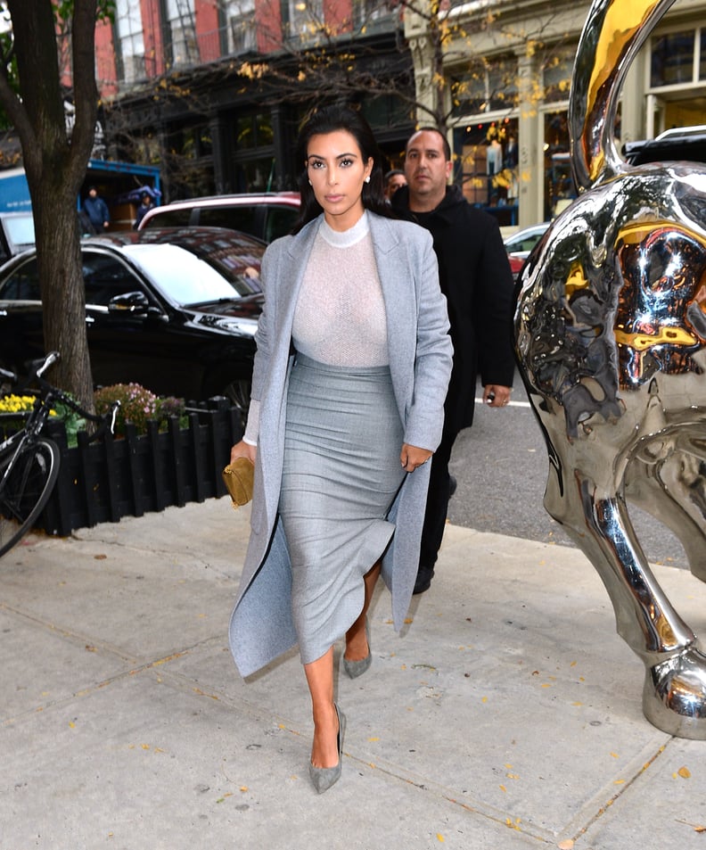 Kim Kardashian's Outerwear Style