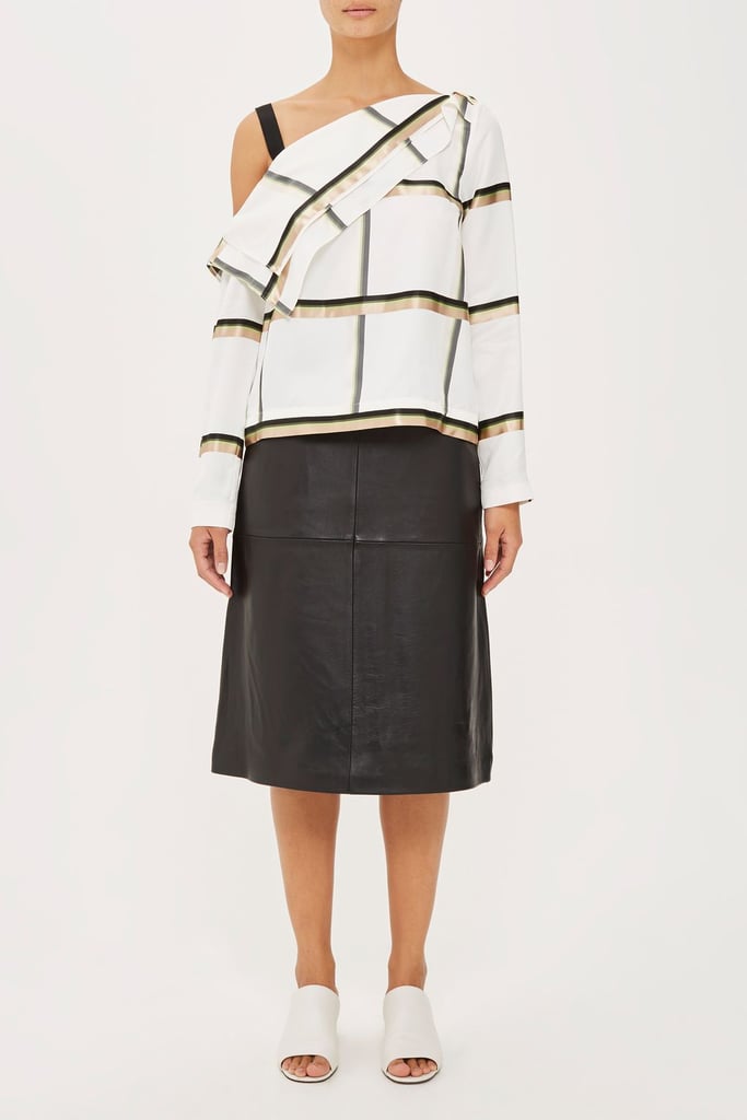 Topshop Foldover Blouse