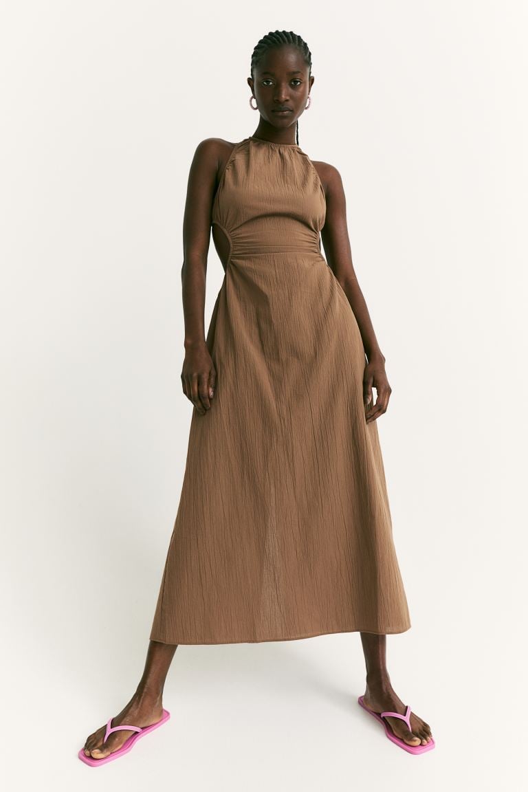A Cutout Dress: H&M Gathered Cut-out Dress
