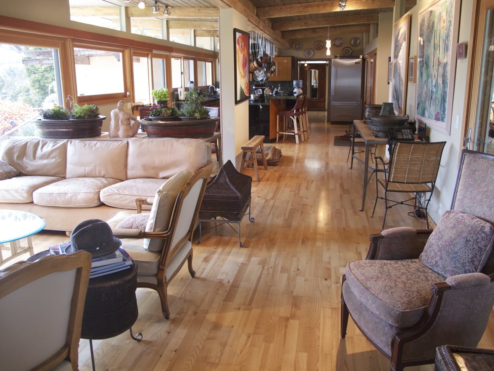 Natural light floods the spacious living room.
