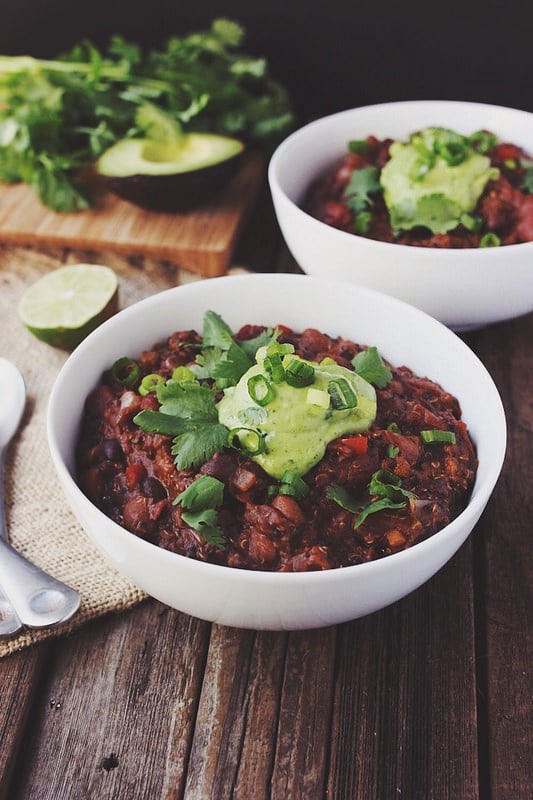 Slow-Cooker Quinoa Chilli