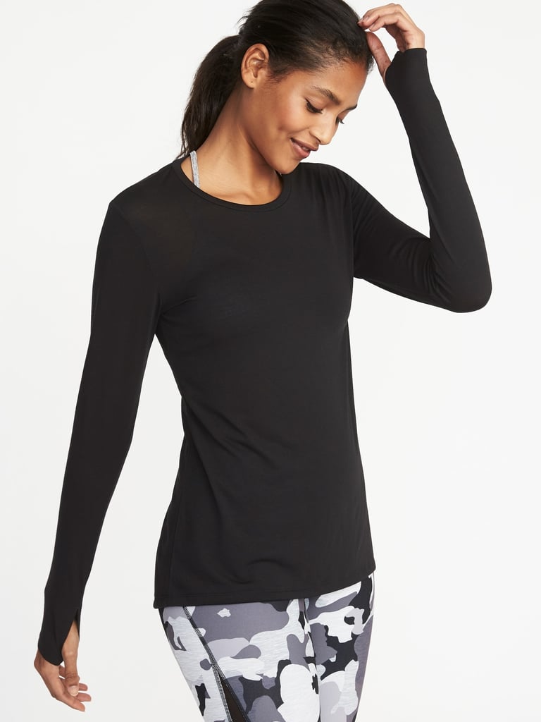 old navy long sleeve workout shirts