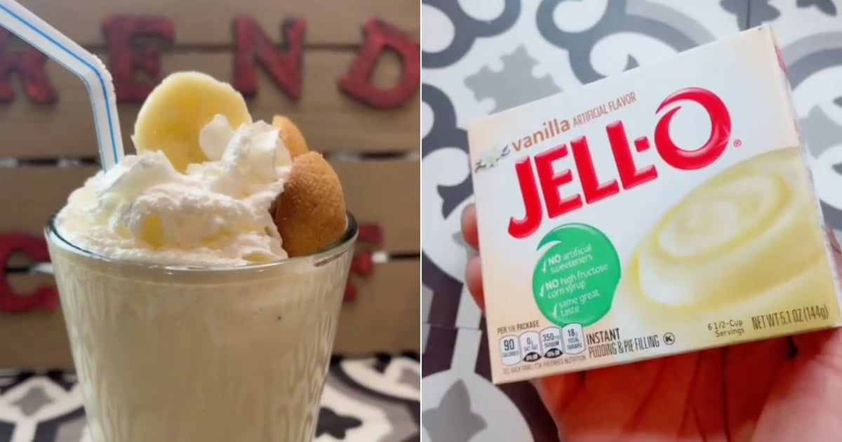 Banana Pudding Milkshake Recipe | TikTok Video | POPSUGAR Food