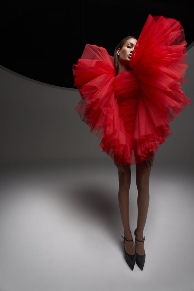 Joan Smalls Models Giambattista Valli's Couture Collection