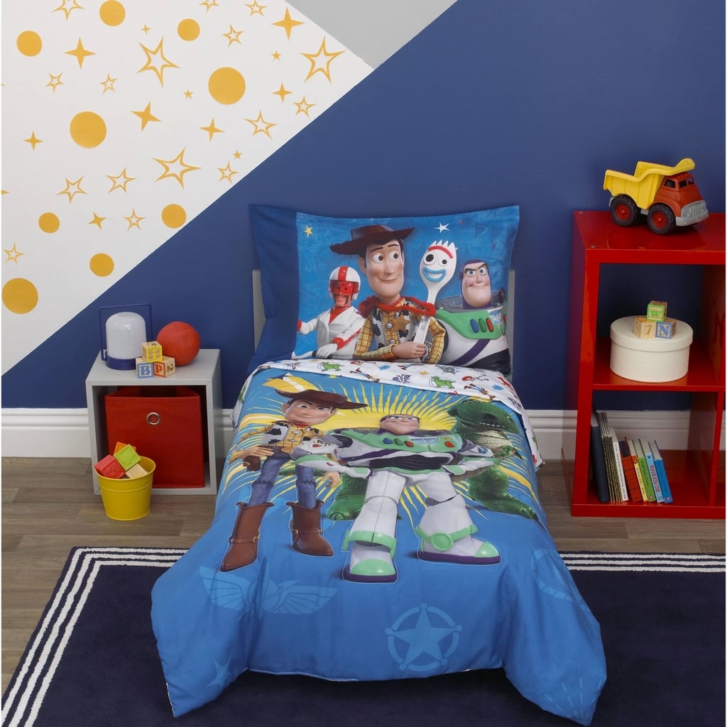 Toy Story "Toys in Action" 4-Piece Toddler Bed Set