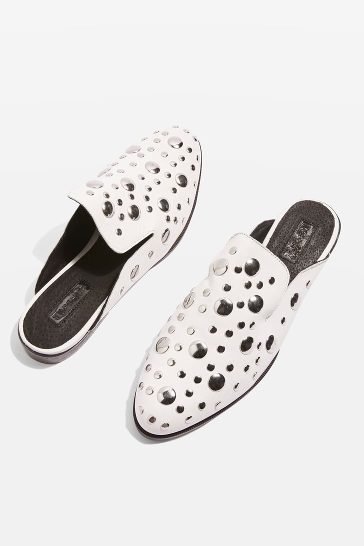 studded mules flats