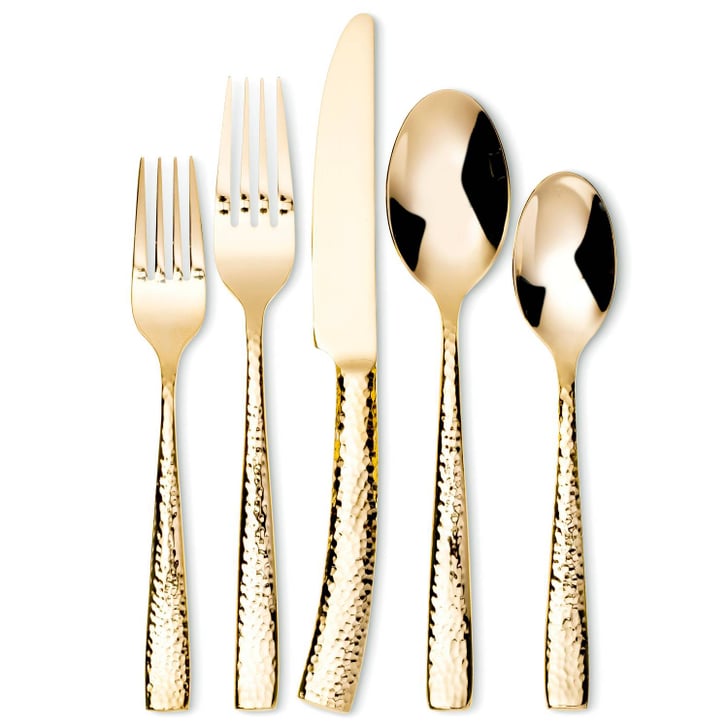 Golden Flatware Affordable Home Decor That Looks Expensive POPSUGAR