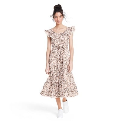 Rixo For Target Floral Sleeveless Ruffle Dress
