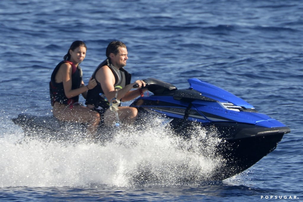 Leonardo DiCaprio Riding Sea Scooter in Italy Pictures 2019
