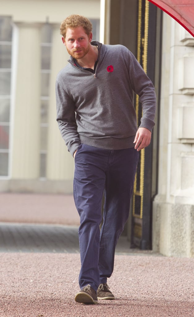 Prince Harry Meets Veterans From the Walk of Britain
