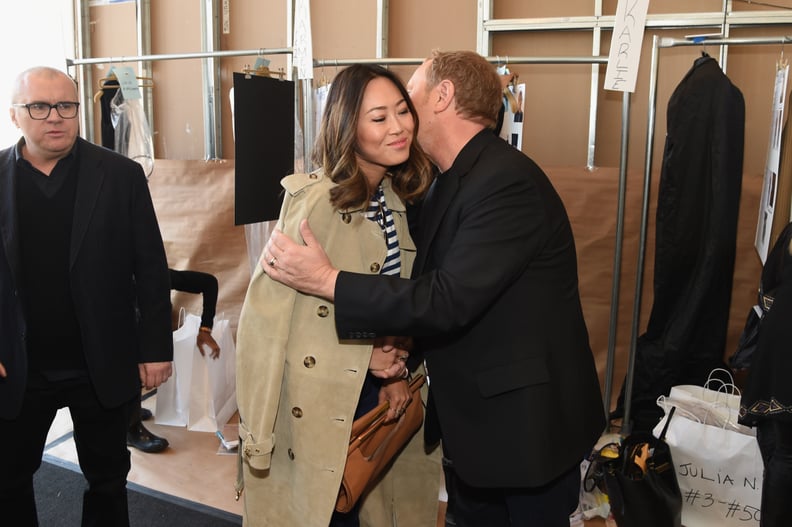 Aimee Song and Michael Kors Backstage at Michael Kors