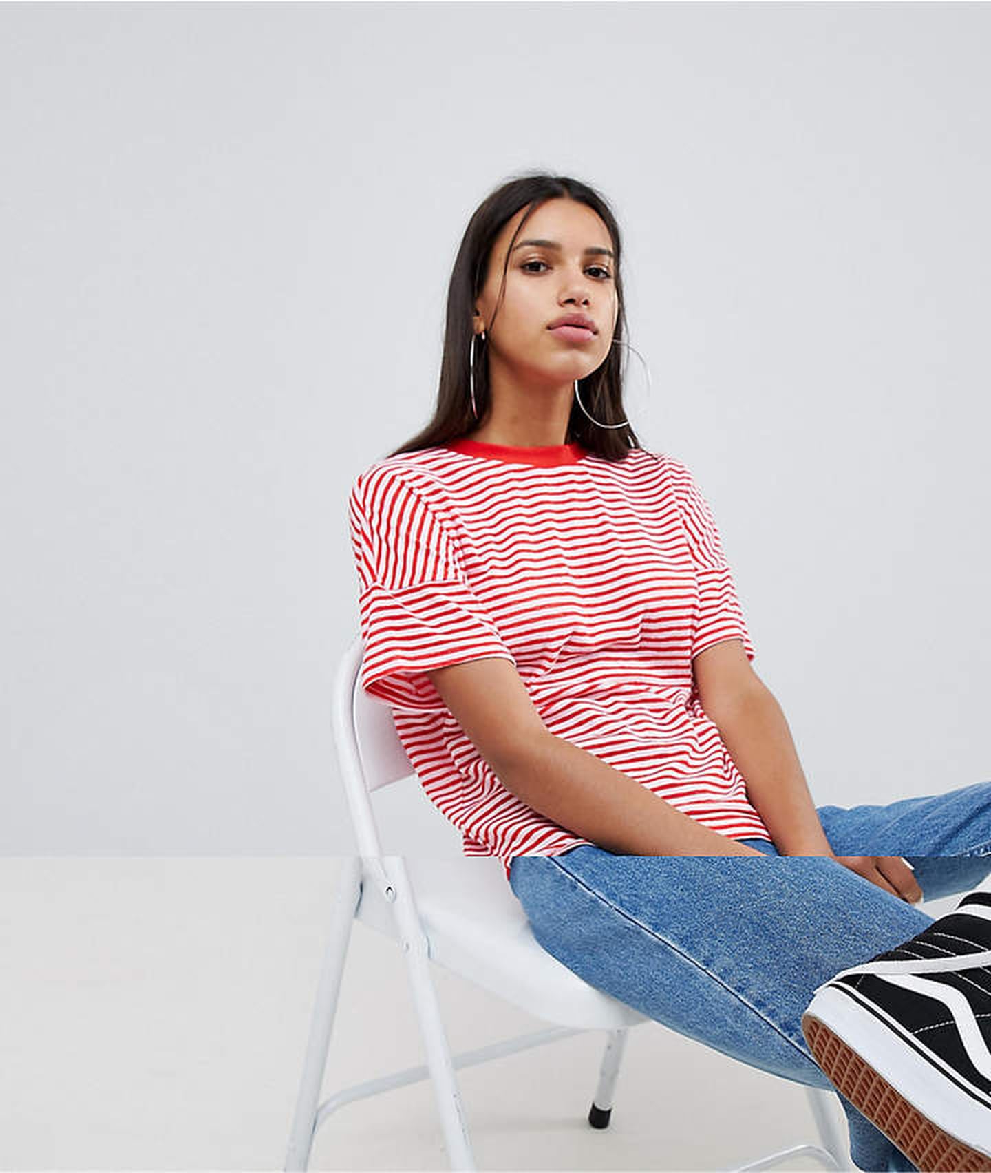 Selena Gomez's Striped T-Shirt at IHOP | POPSUGAR Fashion
