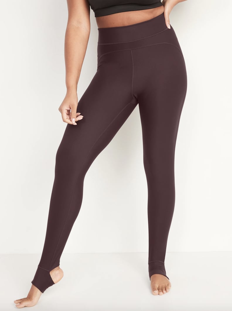 Plus Chocolate Brown Stirrup Leggings