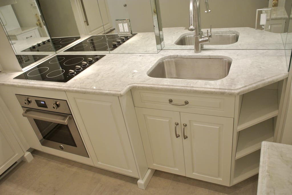 Disguise Eccentricities With a Mirrored Backsplash