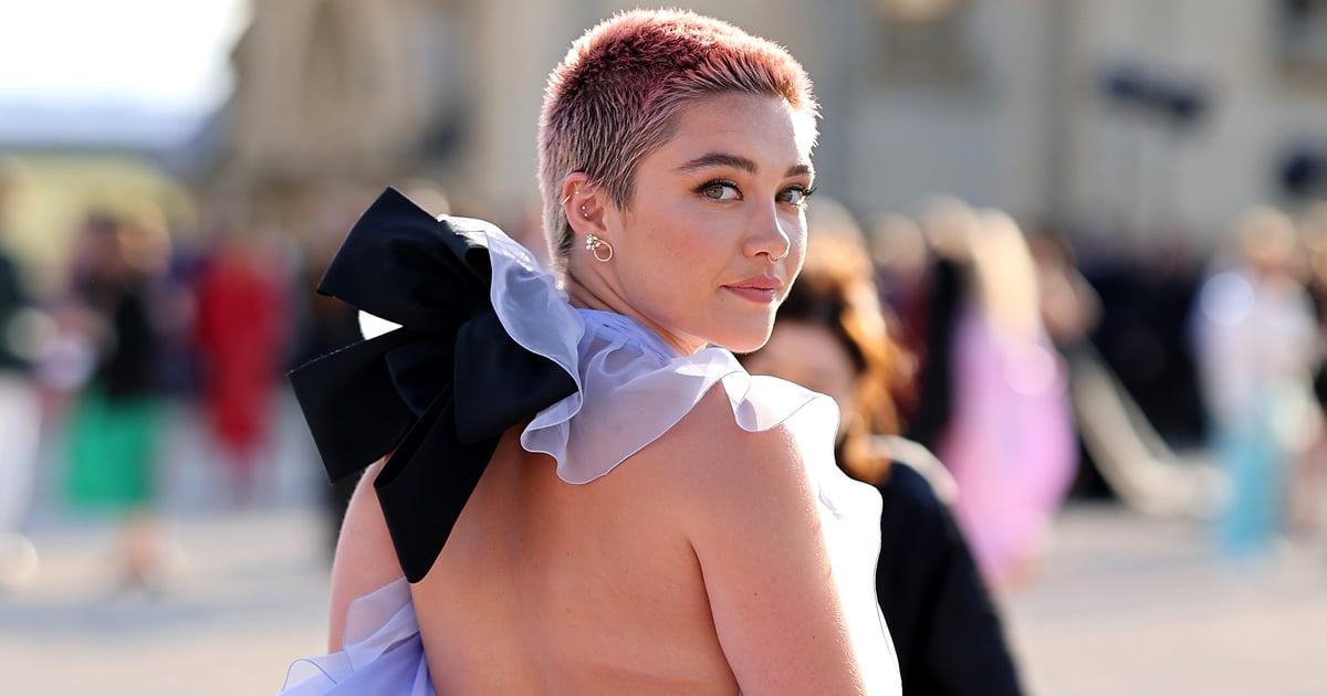 Florence Pugh Debuts a Barbie-Pink Buzz Cut at Paris Haute Couture Fashion Week