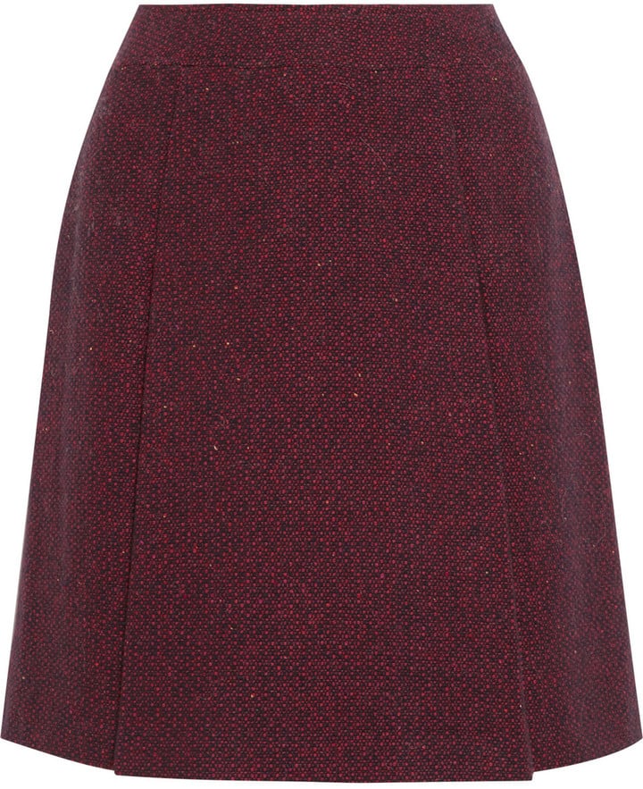 Atelier A.P.C. de Production et de Création Bab Wool-Blend Tweed Skirt ($280)