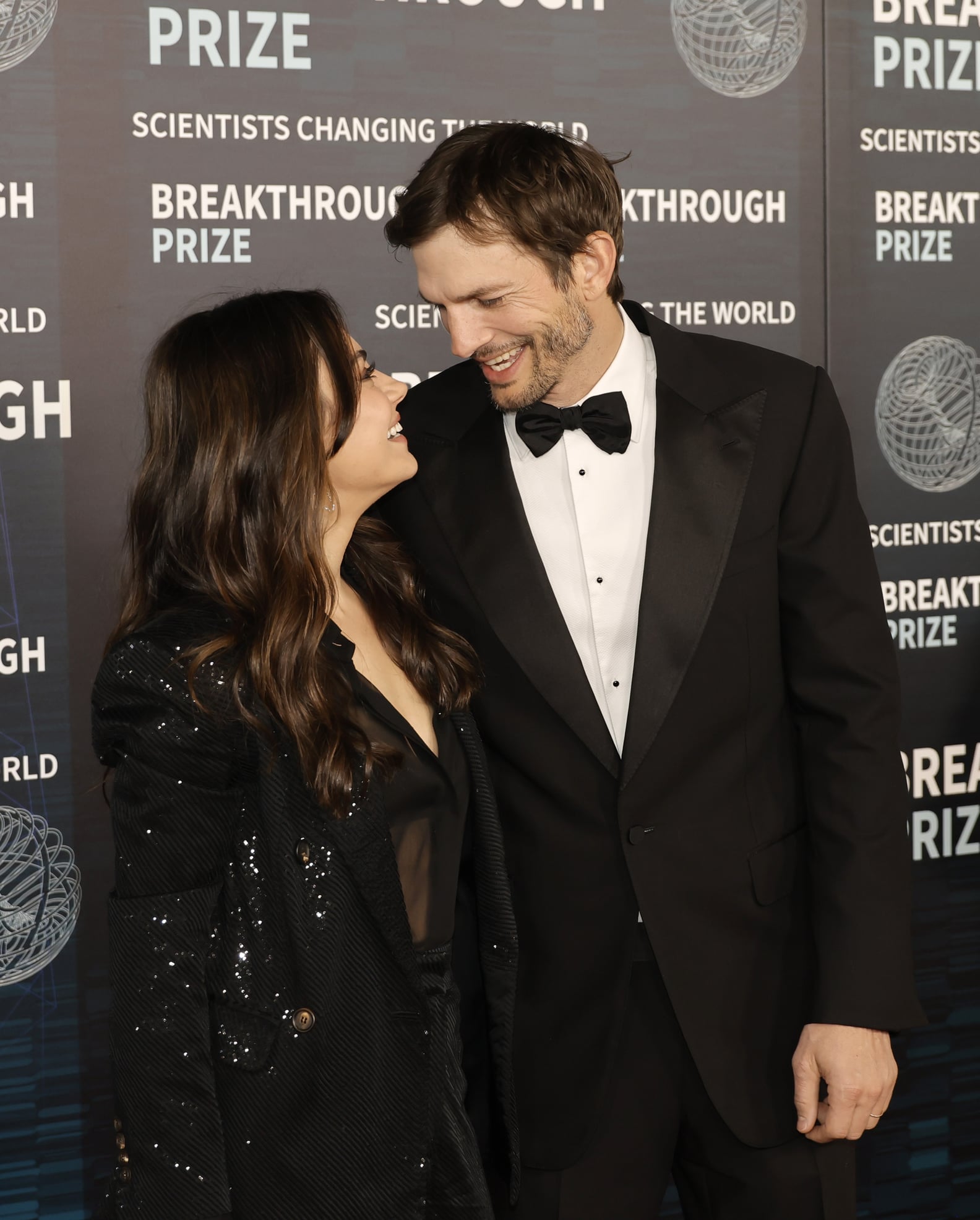 Mila Kunis and Ashton Kutcher at Breakthrough Prize Ceremony PS Celebrity