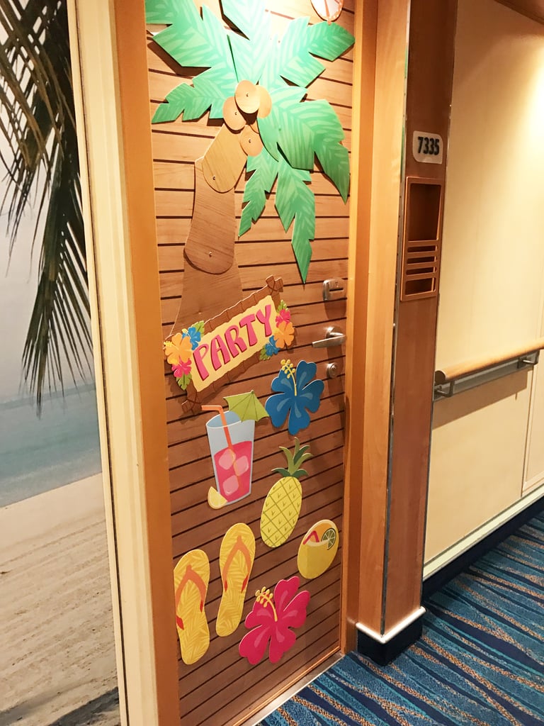 Guests are allowed to decorate their doors.