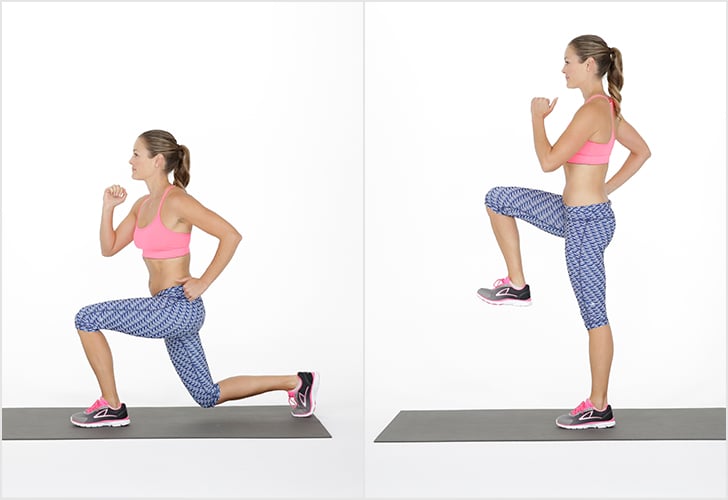 Reverse Lunge With Over-Leg Reach