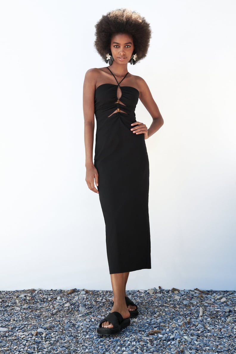 A Sultry Slip: Zara Cut Out Dress