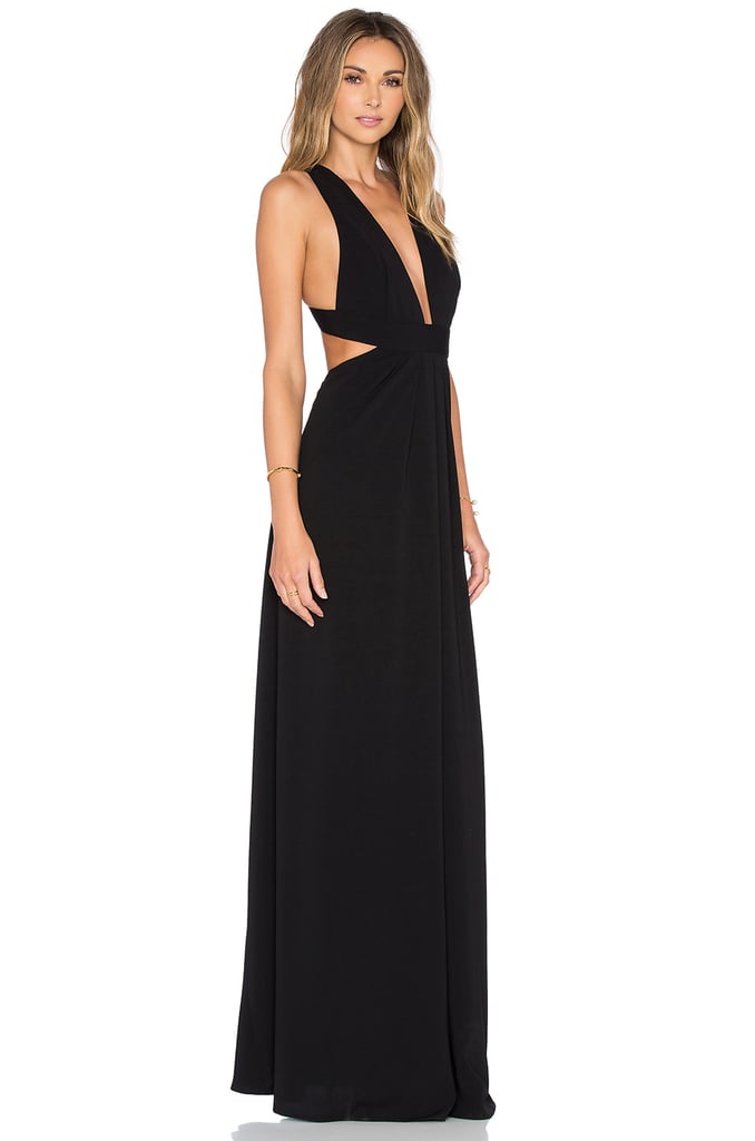 Jill Stuart Deep V Gown | Victoria Beckham's Black Maxi Dress ...