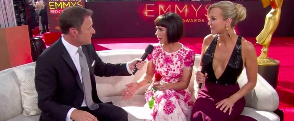 Chris Harrison Interviews Constance Zimmer at the Emmys 2016