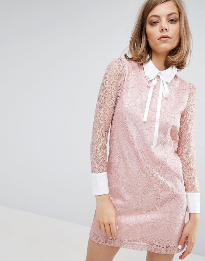 Sister Jane Lace Dress With Embellished Collar