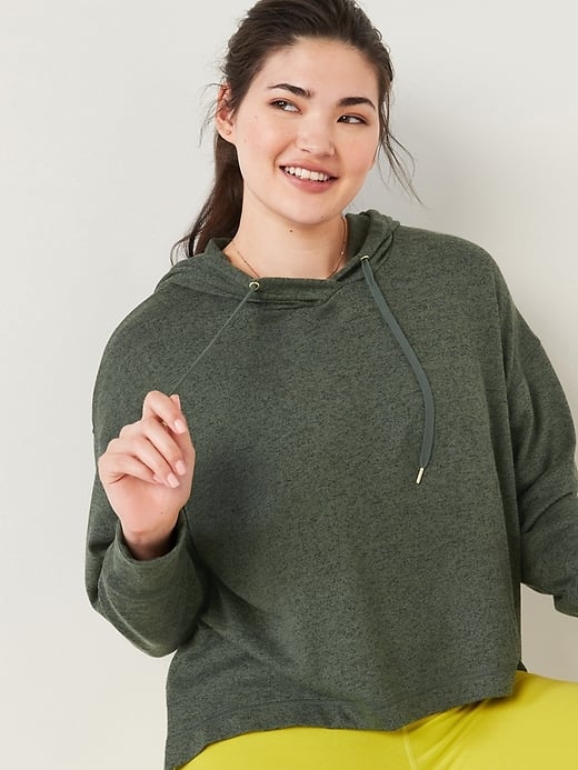 Old Navy Loose Cropped Sweater-Knit Hoodie | Best New Arrivals From Old ...