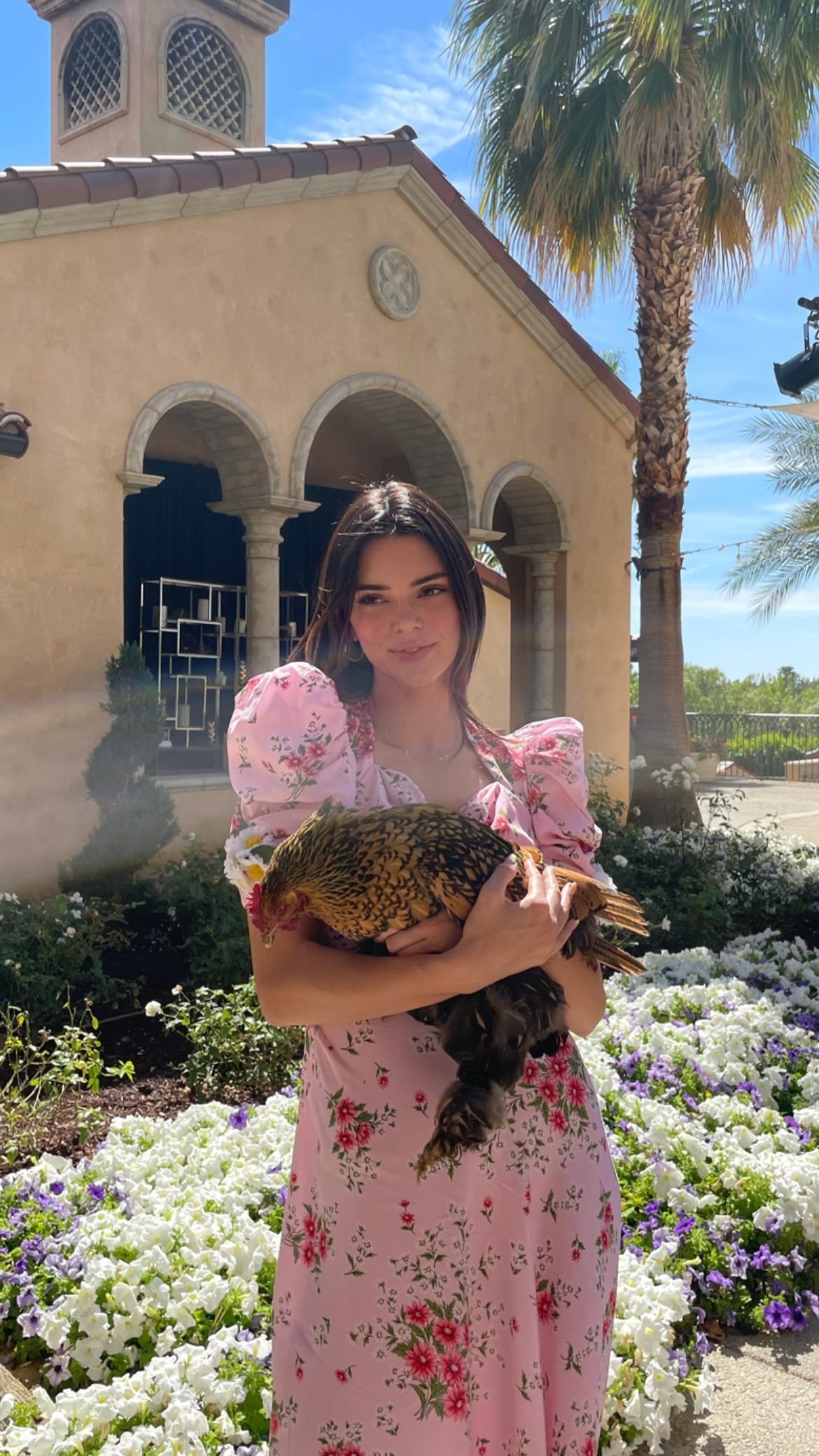 Kendall Jenner s Pink Floral Easter Dress Matching Bikini