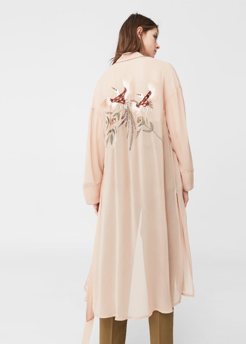 Mango Embroidered Robe