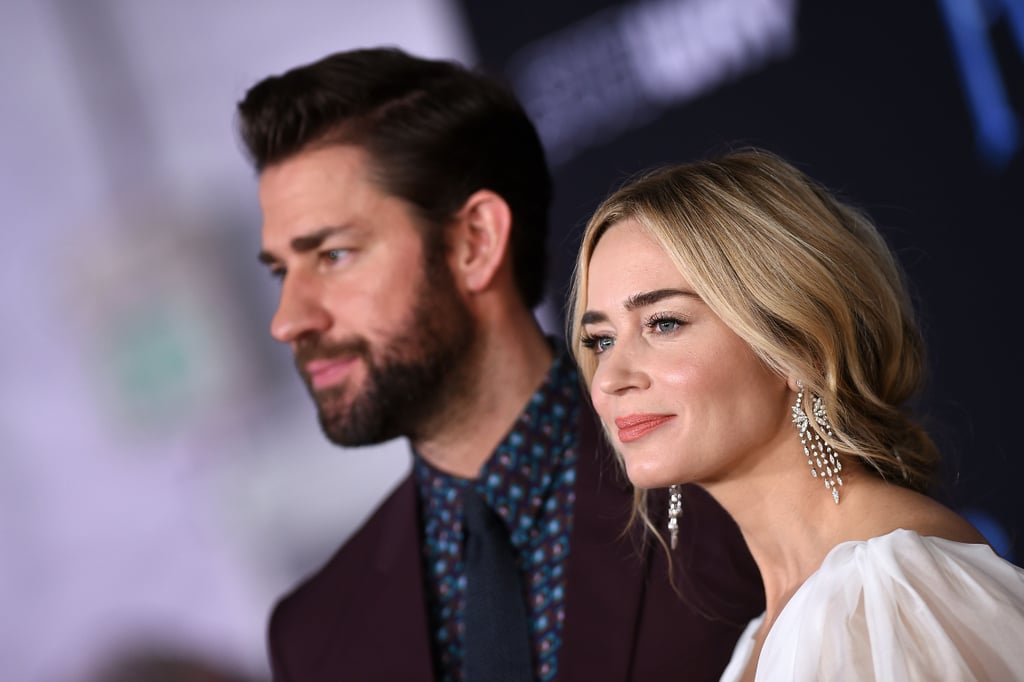 Emily Blunt and John Krasinski Mary Poppins Premiere Photos