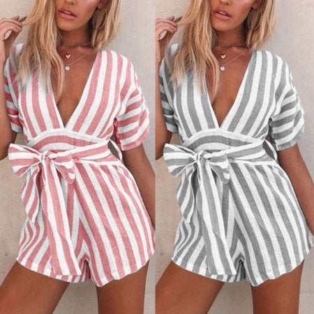 Canis Striped Romper