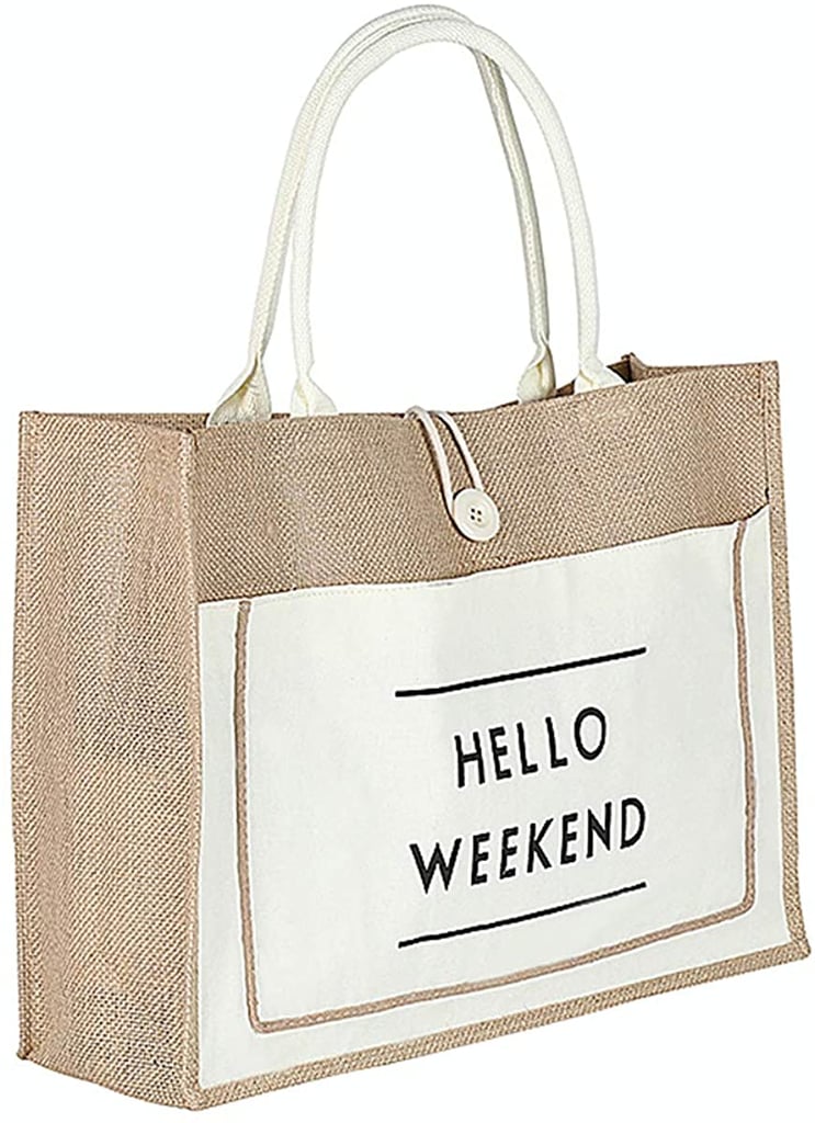 Hello Weekend Beach Tote